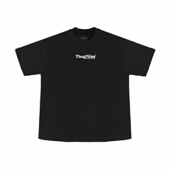 Camiseta Thug Nine Oversized Bold Puff Preto 24010164