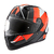 Casco MAC Bass NIRVANA Negro Naranja Mate