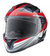 Casco MAC Speed Razor Gris Blanco Rojo