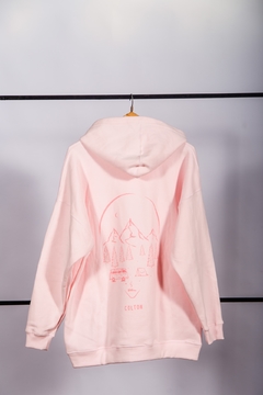 Hoodie Oversize Wildlife Rosa - comprar online