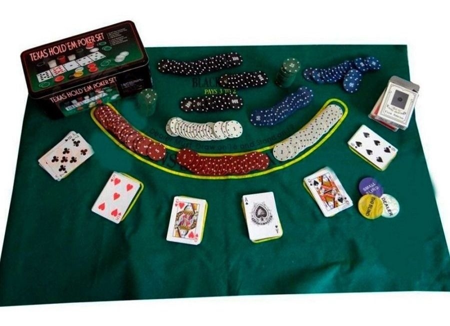 Jogo de Poker 200 Fichas Texas Hold'em