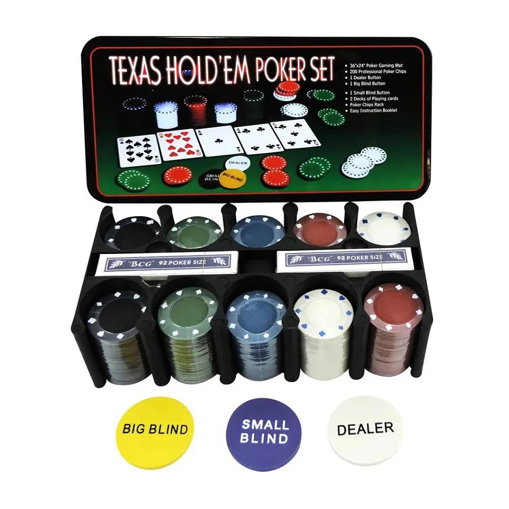 Jogo De Lata Poker Texas Hold'em Poker Set