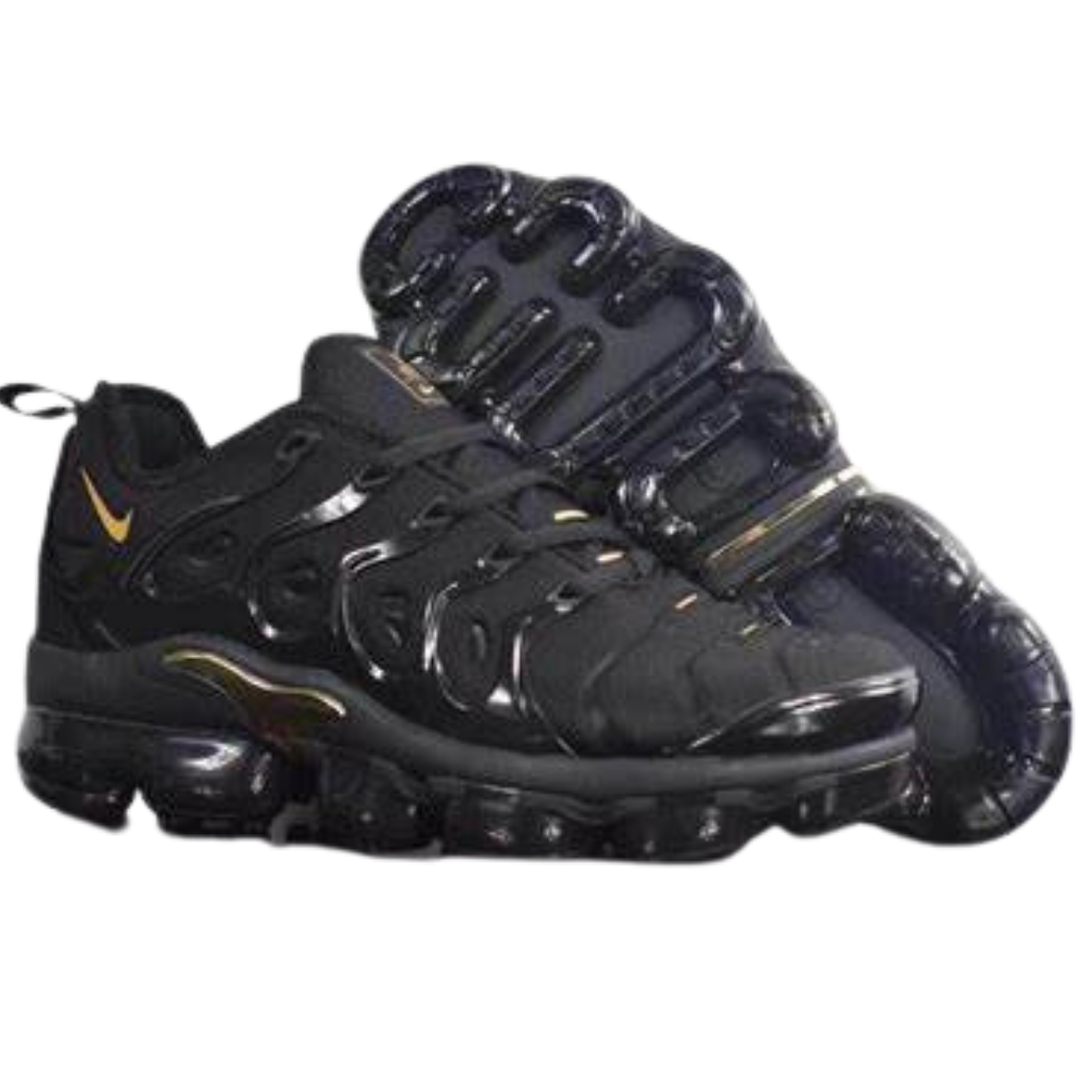 Air max vapormax plus preto sales e dourado