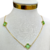 Choker Trevo verde banhado ouro