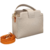 Bolsa Vida Leoneh em couro off white e laranja - loja online