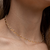 Choker Aro Ondulada banhada em Ouro