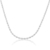 Choker grão de arroz banhado em ródio branco - comprar online