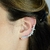 Brinco EarCuff com Cristais Banhado em Ouro 18K - comprar online