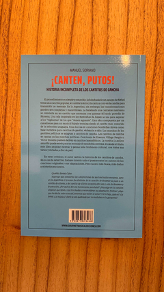 ¡Canten, putos! Historia incompleta de los cantitos de cancha - comprar online