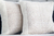 Fundas para dos almohadones tejidas a mano en telar de peine con lana de llama punto ojo de perdiz. Color canela y natural