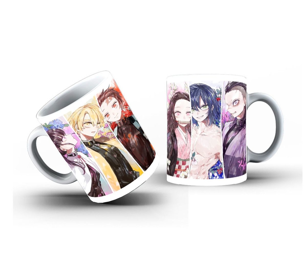 Caneca Demon Slayer Tanjiro Fight - Interior E Alça Branca