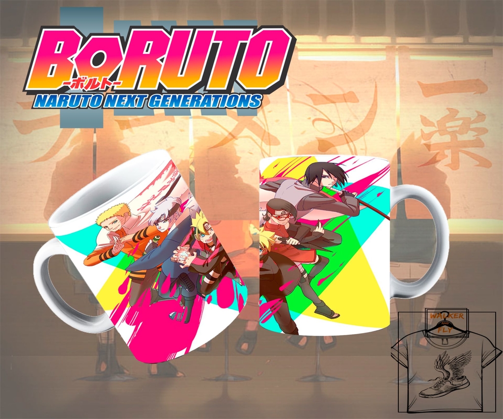 Almofada Anime Naruto Boruto + Chaveiro