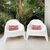 COMBO - 2 SILLONES SKARPO + MESA PUKET - COLOR BLANCO