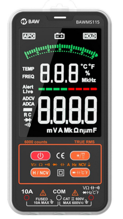 BAWMS115 Multímetro smart TRMS