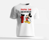 Camiseta Personalizada Mickey Mouse- Papai/ Nome do Filho(A)/ Idade