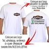 Camiseta Branca Unissex Personalizada Sua Logo- Uniforme Trabalho