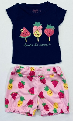 CONJUNTO FEMININO BLUSINHA E SHORTS TILEESUL