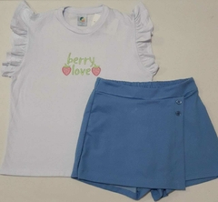 CONJUNTO FEMININO BLUSINHA + SHORTS SAIA ALENICE na internet