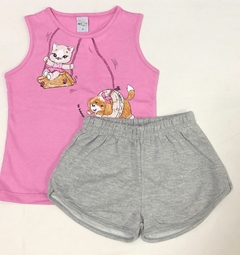 CONJUNTO FEMININO REGATA E SHORTS ALENICE - comprar online