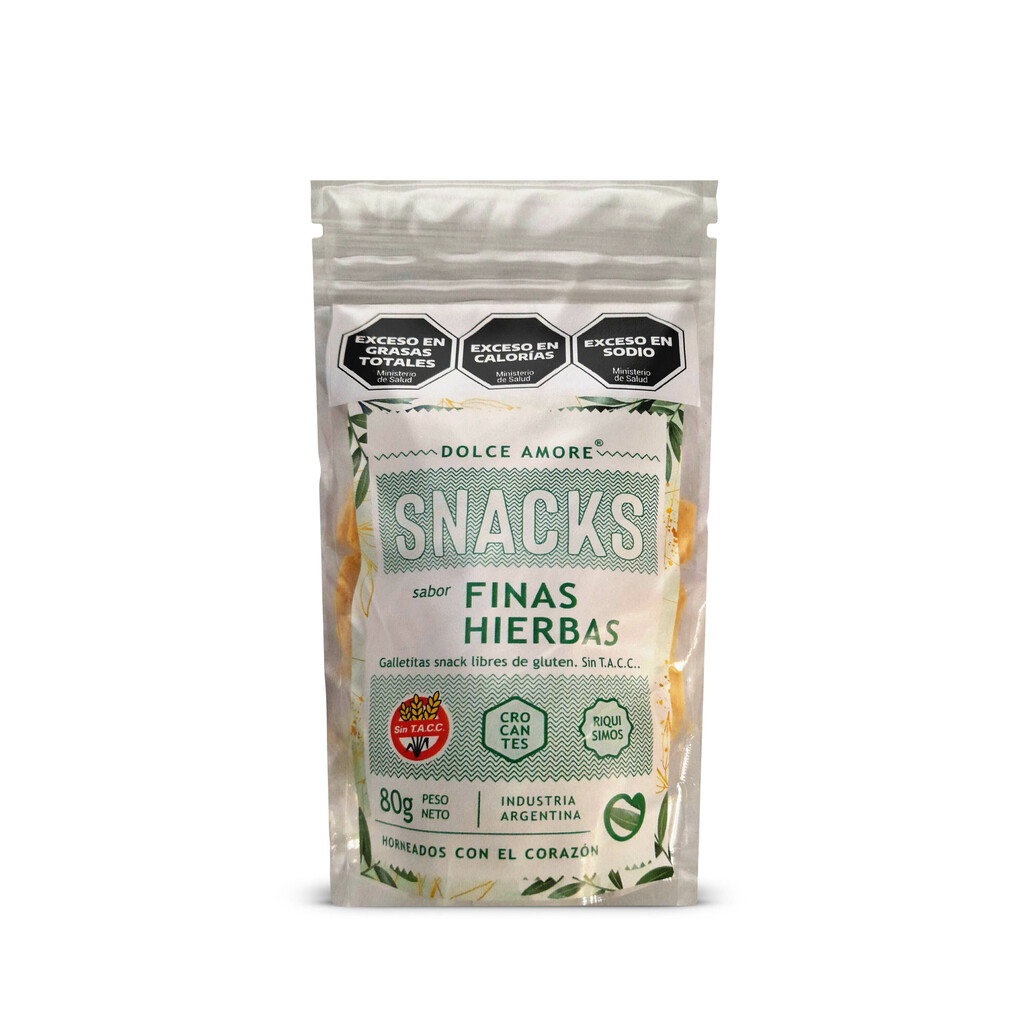 Snacks sabor Finas Hierbas Dolce Amore x 80g