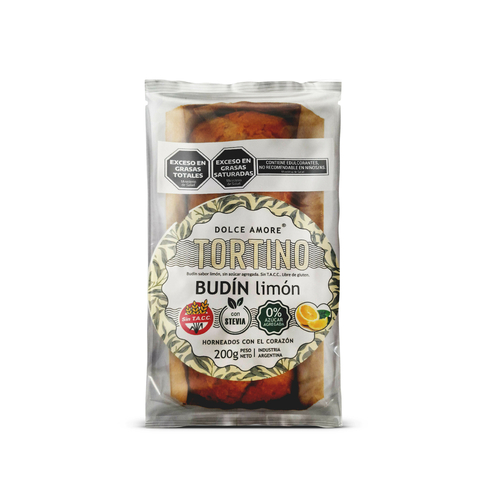 Budin de Limon sin azucar Tortino Dolce Amore x 200g
