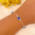 Pulseira Feminina Azul Prata925