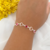 Pulseira Feminina Rubi Prata925