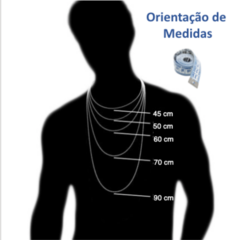 Corrente Grumet Prata 925 Pingente de Cruz + Pulseira - loja online