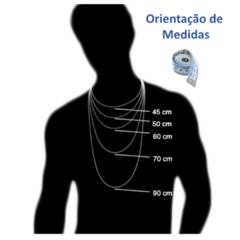 Corrente Masculina de Prata 925 70cm Legítima 5mm