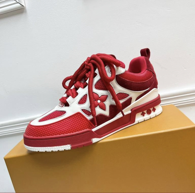 Louis Vuitton LV Skate Sneaker Red WHITE