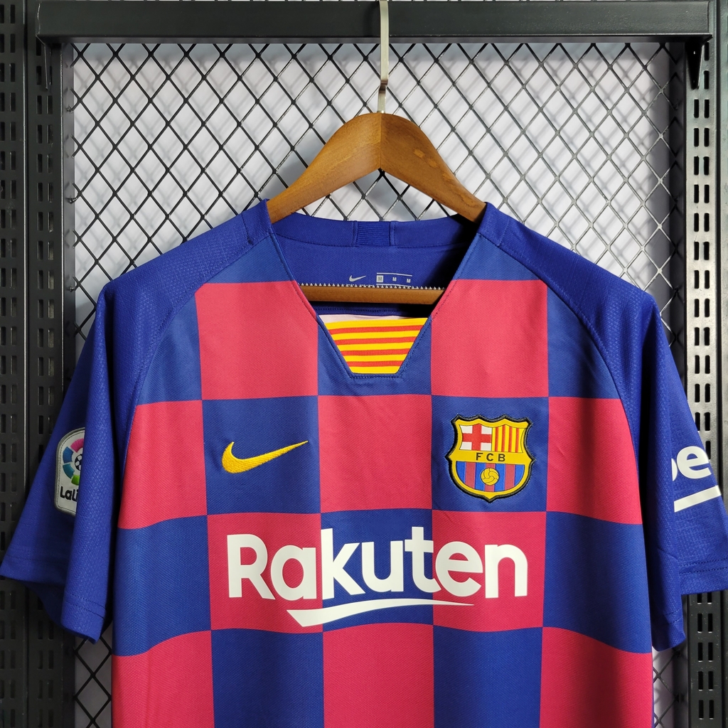 Camisa Barcelona Edição Retro 19/20 Torcedor Nike Masculina - Azul