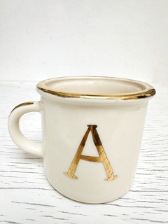 Taza Camping Oro Letra Manuscrita en ORO