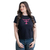 CAMISETA FEMININA TEXAS FARM - CF301 - PRETO/ ROSA PINK