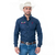 CAMISA MASCULINA BORDADA TEXAS FARM - CP007 - MARINHO/ VINHO