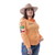 CAMISA FEMININA BORDADA MANGA LONGA TEXAS FARM - CAP003 - LARANJA na internet