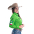 CAMISA FEMININA BORDADA MANGA LONGA TEXAS FARM - CAP003 - VERDE - comprar online