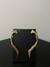 Brinco Ear Cuff Design Moderno Banho em Ouro 18k - Bali na internet