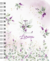 Imagem do Planner 2024 - alfabeto floral lavanda