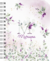 Planner 2024 - alfabeto floral lavanda