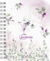 Caderno A5 - coleção alfabeto floral lavanda - comprar online