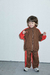 bicolor windbracker jacket ( brown & tomato) - buy online