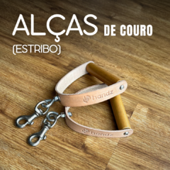 Alças de mão de Couro (Par)