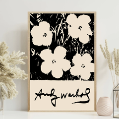 CUADRO ANDY WARHOL FLOWERS 40x60cm