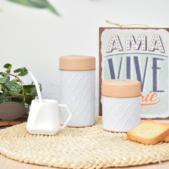 COMBO LATAS SÍMIL MADERA Y MATE - comprar online