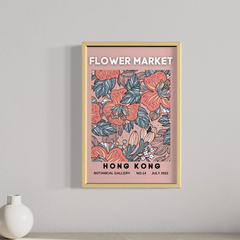 CUADRO FLOWER MARKET HONG KONG 30x45cm