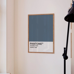 CUADRO PANTONE INDIAN TEAL 50x75cm