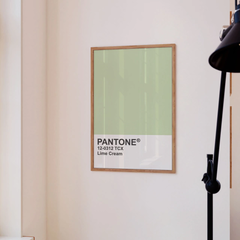 CUADRO PANTONE LIME CREAM 30x45cm