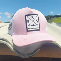 Boné Trucker Bruto Rústico e Sistemático Rosa - comprar online