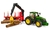 Trator JOHN DEERE 7R 350 com reboque florestal e troncos na internet