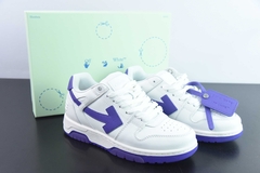 Tênis OFF-WHITE Out Of Office OOO Low Tops White Purple